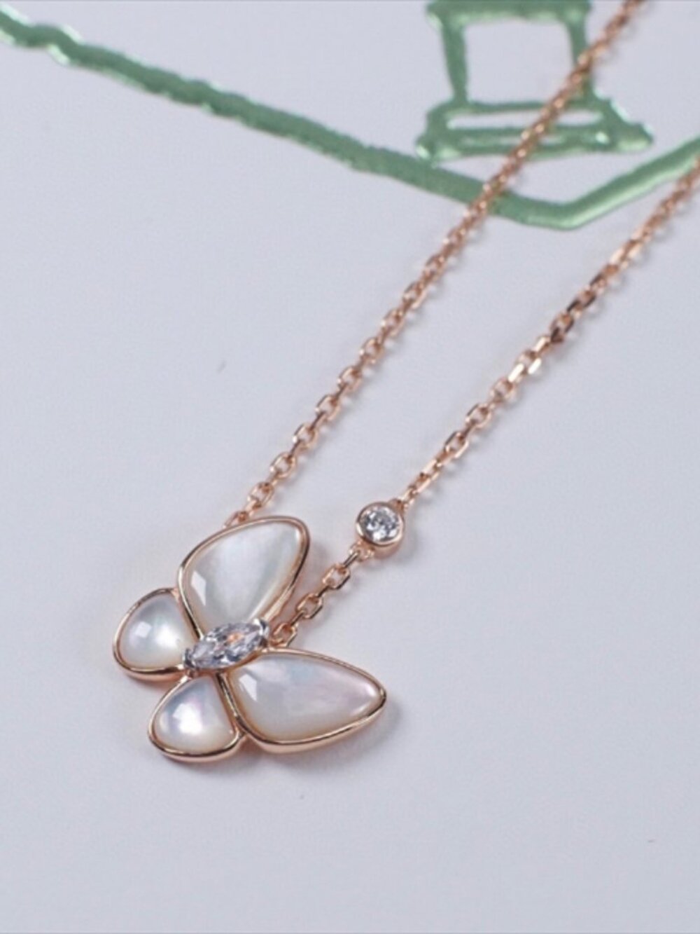 Van Cleef & Arpels White Mother-of-Pearl Necklace
